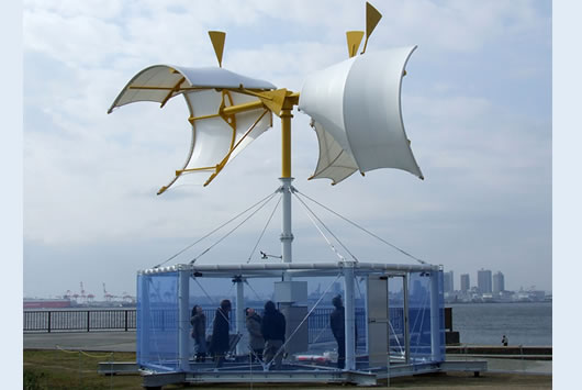Photo / The full-size prototype of the windmill